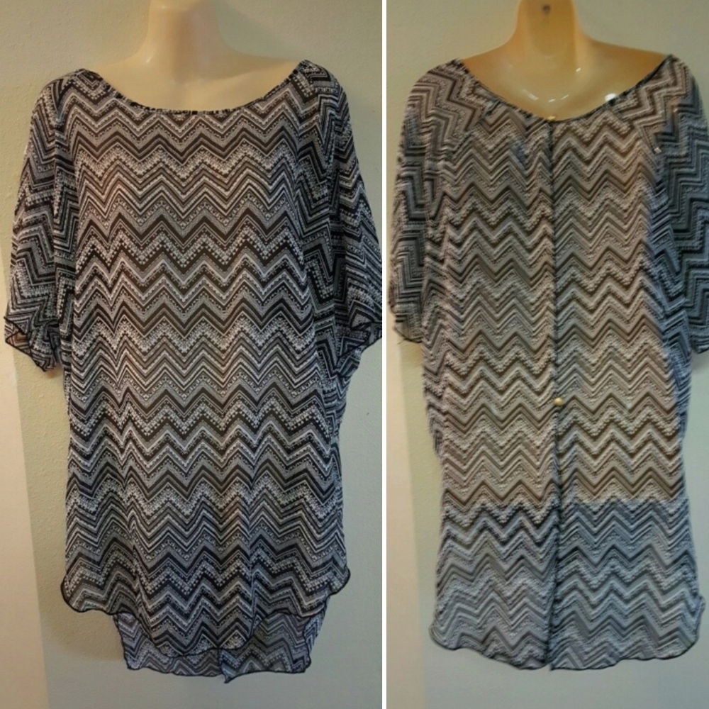 Open Back, Zigzag Oversize Flow